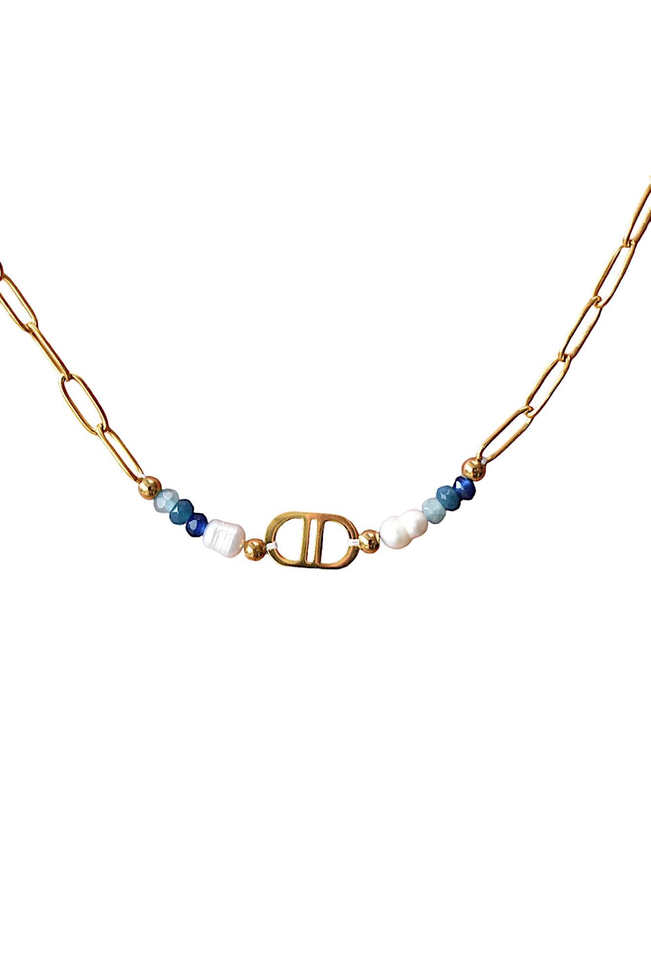 Inaya - Ketting DD met blauw