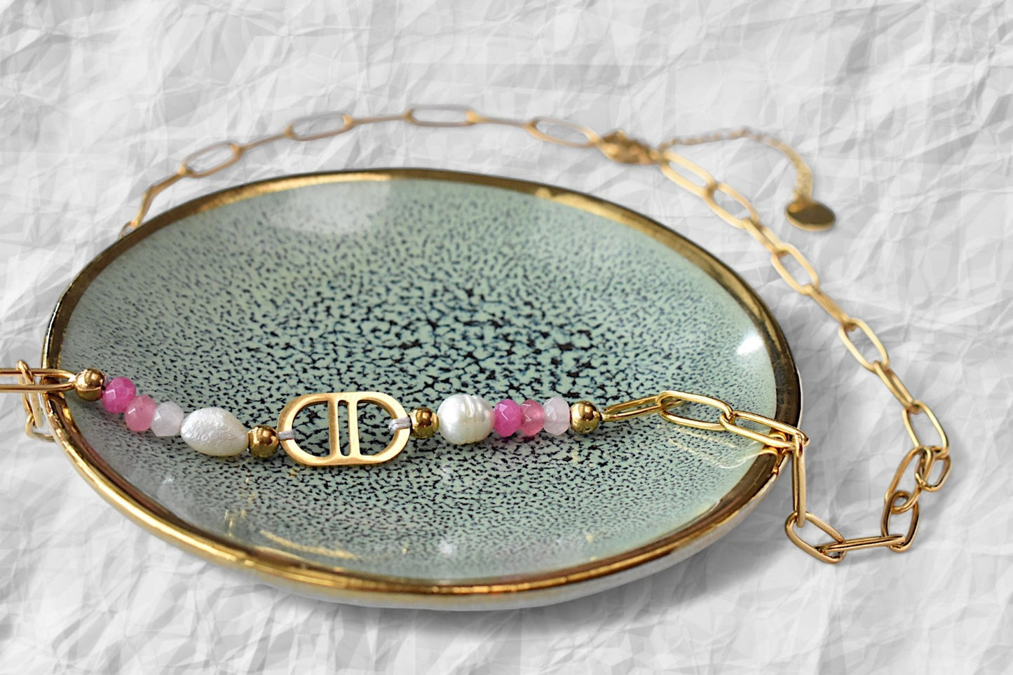 Mara - Ketting DD met roze