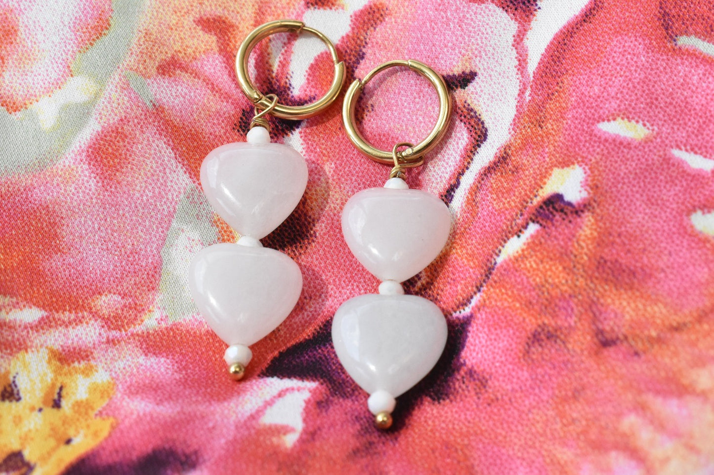 Mireille - Kleine hoops met hartjes